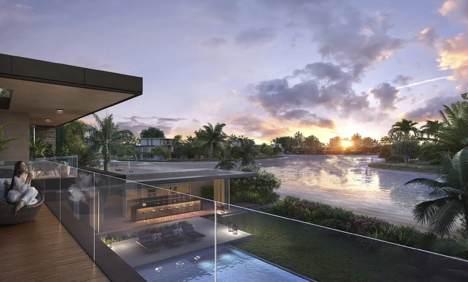 Mansions and grand villas for sale in Alaya Beach on Lagoon Al Ghaf, Tilal Al Ghaf